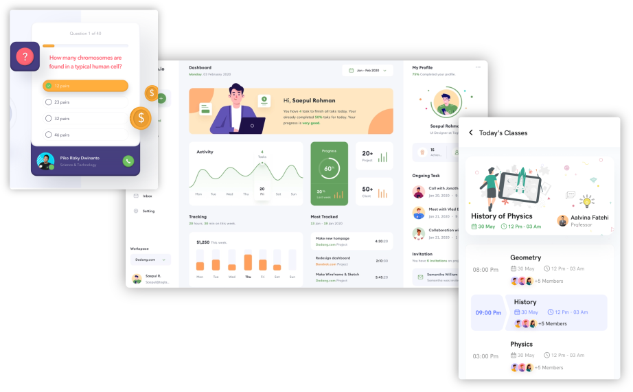 Admin Dashboard Interface