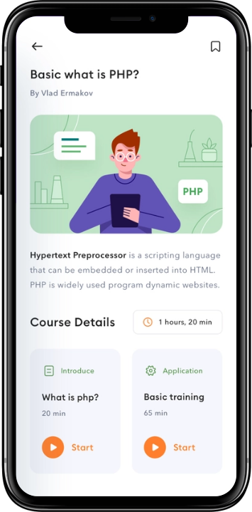 Learner Education Application View